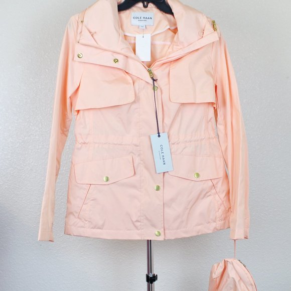 NEW Cole Haan Packable Raincoat Jacket - Picture 3 of 12